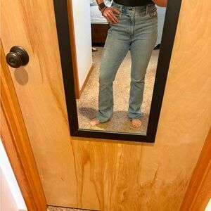 Abercrombie & Fitch The 70’s Vintage Flare Jeans Ultra High Rise in Light Blue